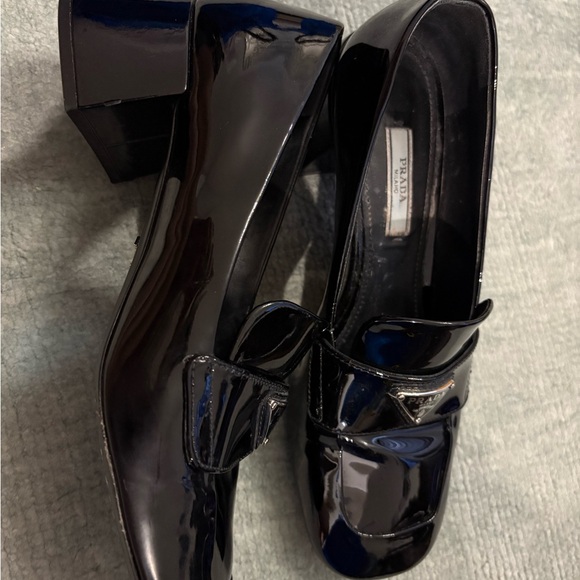 Prada Black Patent Leather Loafers 36 6 5.5 - Picture 3 of 7